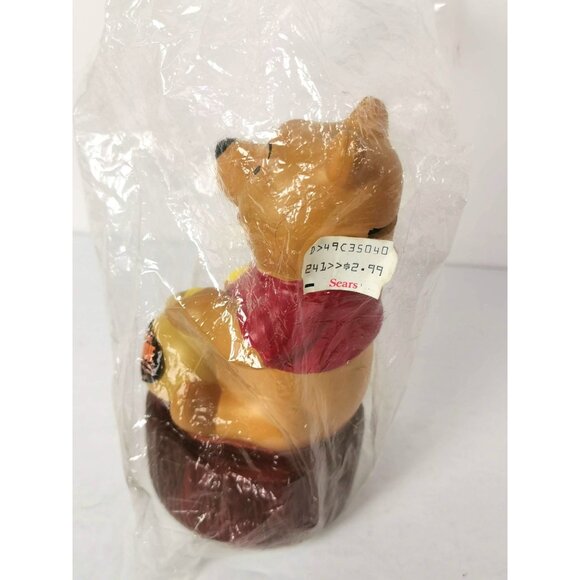 Vintage Winnie the Pooh Piggy Bank Sears Bank Disney Hong Kong 1970s New - Picture 8 of 9